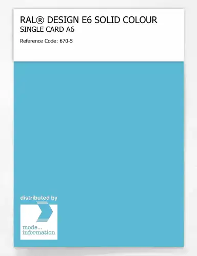 Artikelbild des Artikels “RAL® EFFECT E6 SINGLE SHEET 600 SERIES A6 670-5 “