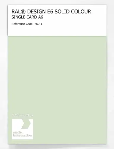 Artikelbild des Artikels “RAL® EFFECT E6 SINGLE SHEET 700 SERIES A6 760-1 “