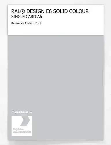 Artikelbild des Artikels “RAL® EFFECT E6 SINGLE SHEET 800 SERIES A6 820-1 “