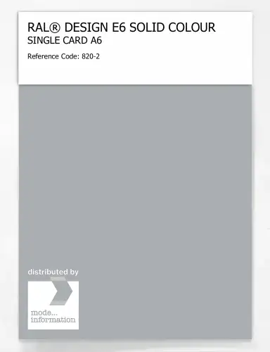 Artikelbild des Artikels “RAL® EFFECT E6 SINGLE SHEET 800 SERIES A6 820-2 “
