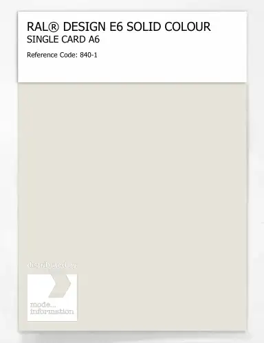 Artikelbild des Artikels “RAL® EFFECT E6 SINGLE SHEET 800 SERIES A6 840-1 “