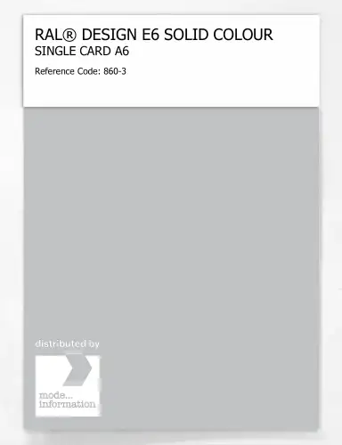Artikelbild des Artikels “RAL® EFFECT E6 SINGLE SHEET 800 SERIES A6 860-3 “