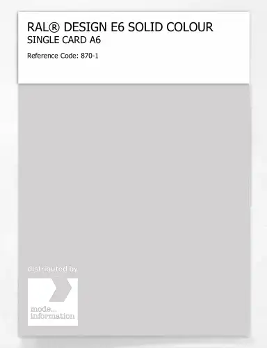 Artikelbild des Artikels “RAL® EFFECT E6 SINGLE SHEET 800 SERIES A6 870-1 “