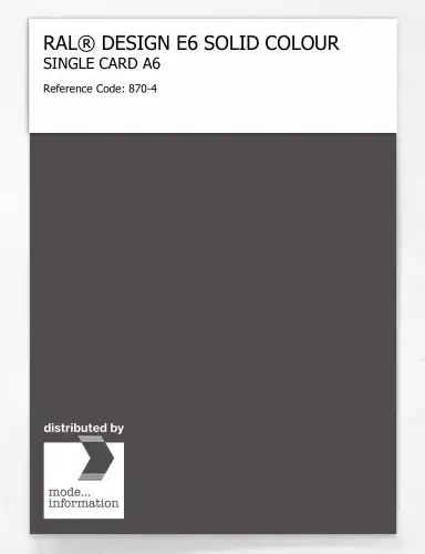 Artikelbild des Artikels “RAL® EFFECT E6 SINGLE SHEET 800 SERIES A6 870-4 “