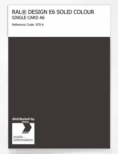 Artikelbild des Artikels “RAL® EFFECT E6 SINGLE SHEET 800 SERIES A6 870-6 “