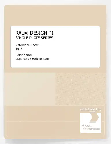 Artikelbild des Artikels “RAL® PLASTICS P1 SINGLE PLATE 1000 SERIES 1015 Light ivory / Hellelfenbein “