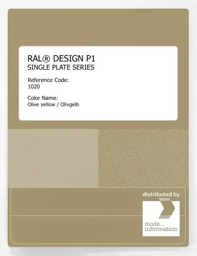 Artikelbild des Artikels “RAL® PLASTICS P1 SINGLE PLATE 1000 SERIES 1020 Olive yellow / Olivgelb “
