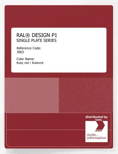 Artikelbild des Artikels “RAL® PLASTICS P1 SINGLE PLATE 3000 SERIES 3003 Ruby red / Rubinrot “
