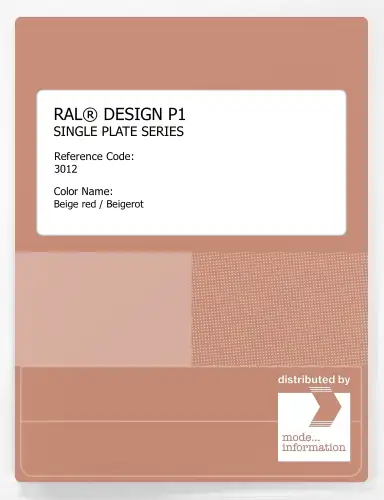 Artikelbild des Artikels “RAL® PLASTICS P1 SINGLE PLATE 3000 SERIES 3012 Beige red / Beigerot “