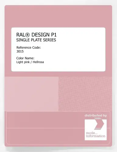 Artikelbild des Artikels “RAL® PLASTICS P1 SINGLE PLATE 3000 SERIES 3015 Light pink / Hellrosa “
