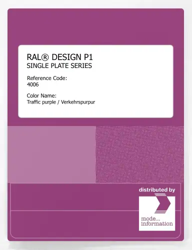 Artikelbild des Artikels “RAL® PLASTICS P1 SINGLE PLATE 4000 SERIES 4006 Traffic purple / Verkehrspurpur “