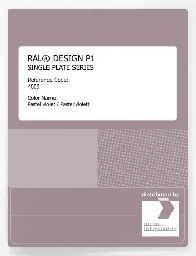 Artikelbild des Artikels “RAL® PLASTICS P1 SINGLE PLATE 4000 SERIES 4009 Pastel violet / Pastellviolett “