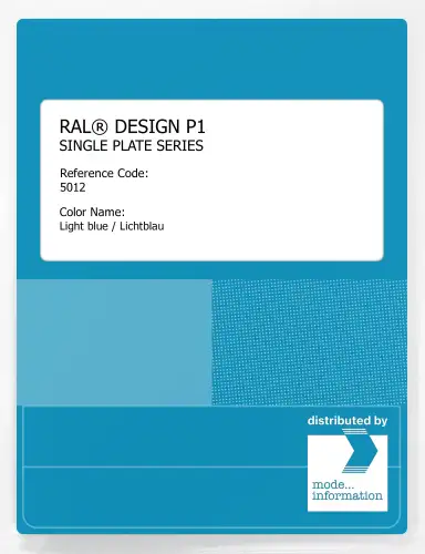 Artikelbild des Artikels “RAL® PLASTICS P1 SINGLE PLATE 5000 SERIES 5012 Light blue / Lichtblau “