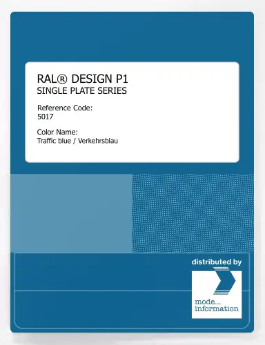 Artikelbild des Artikels “RAL® PLASTICS P1 SINGLE PLATE 5000 SERIES 5017 Traffic blue / Verkehrsblau “