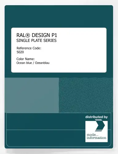 Artikelbild des Artikels “RAL® PLASTICS P1 SINGLE PLATE 5000 SERIES 5020 Ocean blue / Ozeanblau “