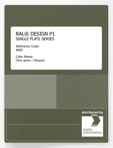 Artikelbild des Artikels “RAL® PLASTICS P1 SINGLE PLATE 6000 SERIES 6003 Olive green / Olivgrün “