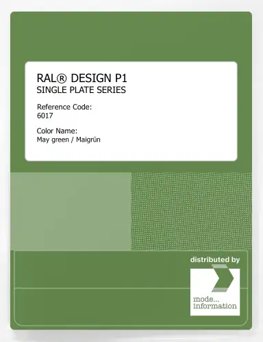 Artikelbild des Artikels “RAL® PLASTICS P1 SINGLE PLATE 6000 SERIES 6017 May green / Maigrün “