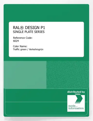 Artikelbild des Artikels “RAL® PLASTICS P1 SINGLE PLATE 6000 SERIES 6024 Traffic green / Verkehrsgrün “