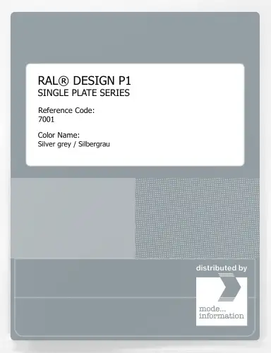 Artikelbild des Artikels “RAL® PLASTICS P1 SINGLE PLATE 7000 SERIES 7001 Silver grey / Silbergrau “