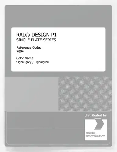Artikelbild des Artikels “RAL® PLASTICS P1 SINGLE PLATE 7000 SERIES 7004 Signal grey / Signalgrau “
