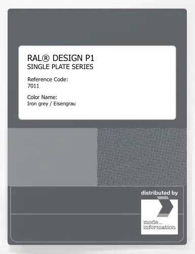 Artikelbild des Artikels “RAL® PLASTICS P1 SINGLE PLATE 7000 SERIES 7011 Iron grey / Eisengrau “