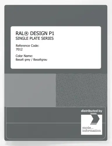 Artikelbild des Artikels “RAL® PLASTICS P1 SINGLE PLATE 7000 SERIES 7012 Basalt grey / Basaltgrau “