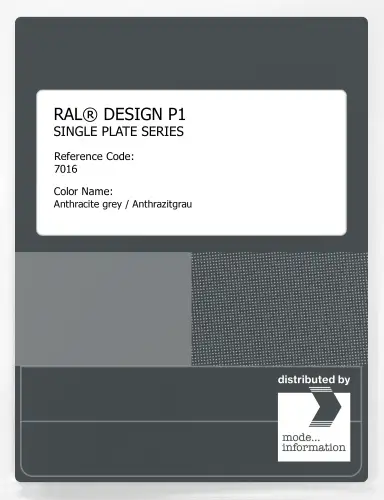 Artikelbild des Artikels “RAL® PLASTICS P1 SINGLE PLATE 7000 SERIES 7016 Anthracite grey / Anthrazitgrau “