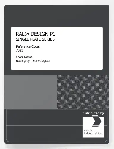 Artikelbild des Artikels “RAL® PLASTICS P1 SINGLE PLATE 7000 SERIES 7021 Black grey / Schwarzgrau “