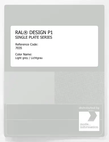 Artikelbild des Artikels “RAL® PLASTICS P1 SINGLE PLATE 7000 SERIES 7035 Light grey / Lichtgrau “