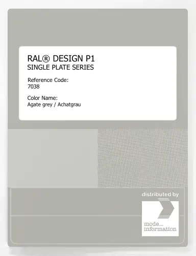 Artikelbild des Artikels “RAL® PLASTICS P1 SINGLE PLATE 7000 SERIES 7038 Agate grey / Achatgrau “