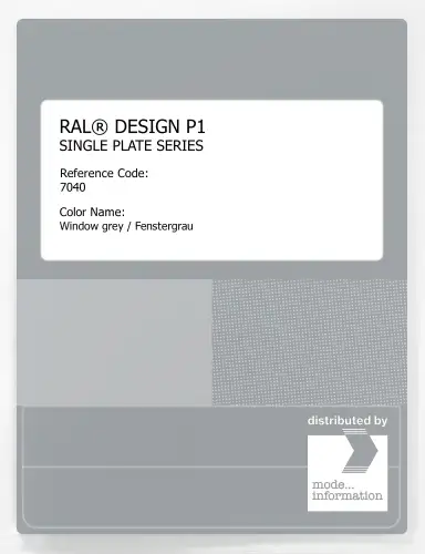 Artikelbild des Artikels “RAL® PLASTICS P1 SINGLE PLATE 7000 SERIES 7040 Window grey / Fenstergrau “