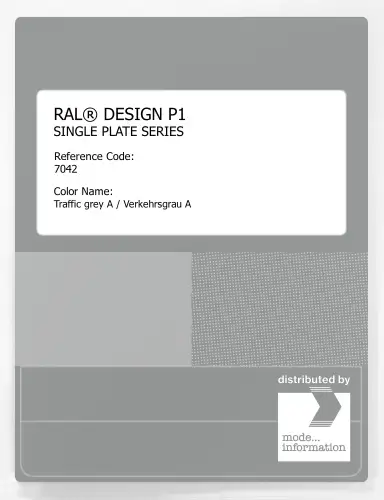 Artikelbild des Artikels “RAL® PLASTICS P1 SINGLE PLATE 7000 SERIES 7042 Traffic grey A / Verkehrsgrau A “