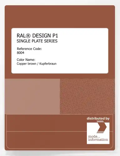 Artikelbild des Artikels “RAL® PLASTICS P1 SINGLE PLATE 8000 SERIES 8004 Copper brown / Kupferbraun “
