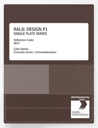 Artikelbild des Artikels “RAL® PLASTICS P1 SINGLE PLATE 8000 SERIES 8017 Chocolate brown / Schokoladenbraun “
