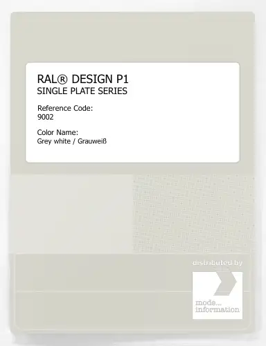 Artikelbild des Artikels “RAL® PLASTICS P1 SINGLE PLATE 9000 SERIES 9002 Grey white / Grauweiß “
