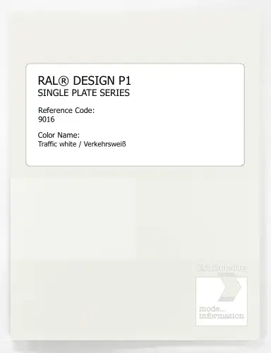 Artikelbild des Artikels “RAL® PLASTICS P1 SINGLE PLATE 9000 SERIES 9016 Traffic white / Verkehrsweiß “