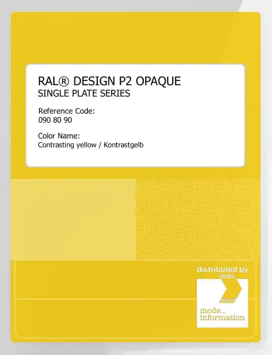 Artikelbild des Artikels “RAL® PLASTICS P2 OPAQUE SINGLE PLATE 090 80 90 Contrasting yellow / Kontrastgelb “