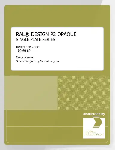 Artikelbild des Artikels “RAL® PLASTICS P2 OPAQUE SINGLE PLATE 100 60 60 Smoothie green / Smoothiegrün “