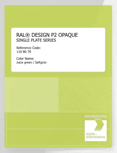 Artikelbild des Artikels “RAL® PLASTICS P2 OPAQUE SINGLE PLATE 110 80 70 Juice green / Saftgrün “