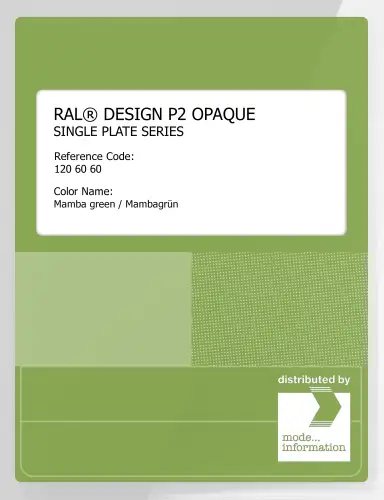 Artikelbild des Artikels “RAL® PLASTICS P2 OPAQUE SINGLE PLATE 120 60 60 Mamba green / Mambagrün “