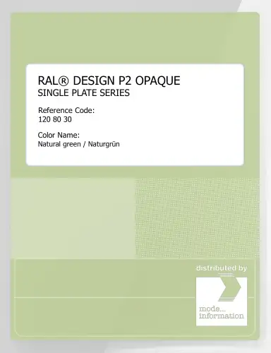 Artikelbild des Artikels “RAL® PLASTICS P2 OPAQUE SINGLE PLATE 120 80 30 Natural green / Naturgrün “