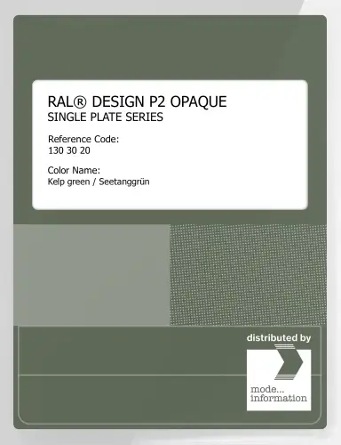 Artikelbild des Artikels “RAL® PLASTICS P2 OPAQUE SINGLE PLATE 130 30 20 Kelp green / Seetanggrün “