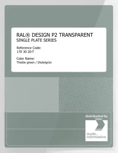 Artikelbild des Artikels “RAL® PLASTICS P2 OPAQUE SINGLE PLATE 170 30 20 TRANSPARENT Thistle green / Distelgrün “