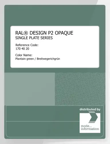 Artikelbild des Artikels “RAL® PLASTICS P2 OPAQUE SINGLE PLATE 170 40 20 Plantain green / Breitwegerichgrün “