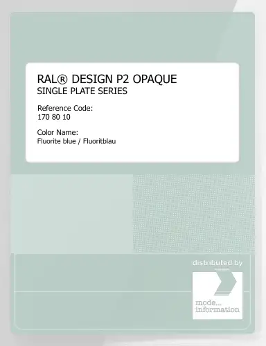 Artikelbild des Artikels “RAL® PLASTICS P2 OPAQUE SINGLE PLATE 170 80 10 Fluorite blue / Fluoritblau “