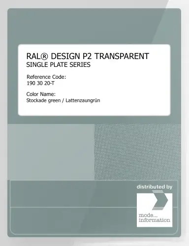 Artikelbild des Artikels “RAL® PLASTICS P2 OPAQUE SINGLE PLATE 190 30 20 TRANSPARENT Stockade green / Lattenzaungrün “