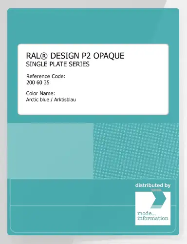 Artikelbild des Artikels “RAL® PLASTICS P2 OPAQUE SINGLE PLATE 200 60 35 Arctic blue / Arktisblau “