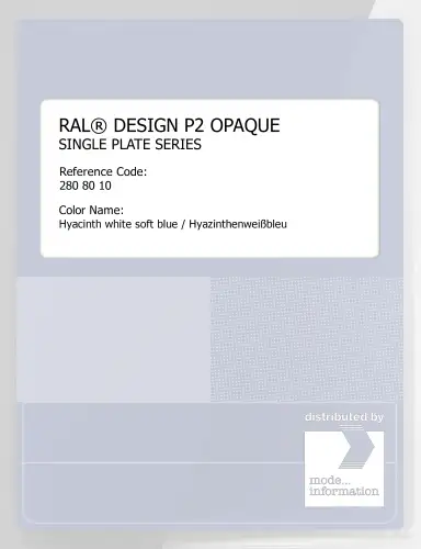 Artikelbild des Artikels “RAL® PLASTICS P2 OPAQUE SINGLE PLATE 280 80 10 Hyacinth white soft blue / Hyazinthenweißbleu “
