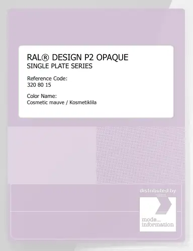 Artikelbild des Artikels “RAL® PLASTICS P2 OPAQUE SINGLE PLATE 320 80 15 Cosmetic mauve / Kosmetiklila “