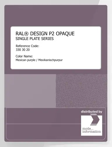 Artikelbild des Artikels “RAL® PLASTICS P2 OPAQUE SINGLE PLATE 330 30 20 Mexican purple / Mexikanischpurpur “